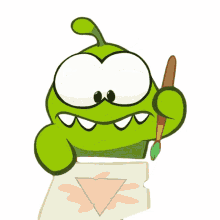 drawing om nom om nom and cut the rope painting colouring