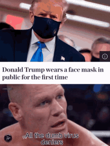 Donald Trump Mask GIF - Donald Trump Trump Mask GIFs