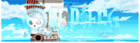 a picture of a ship with the word " one piece " written on it