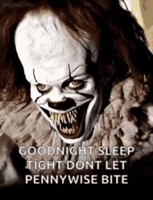 Good Night Sleep Tight GIF - Good Night Sleep Tight Dont Let Pennywise Bite GIFs