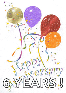 happy anniversary balloon celebration