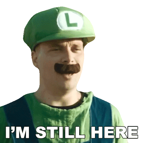 Im Still Here Luigi Sticker - Im Still Here Luigi Jordyn Stickers