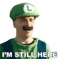 Im Still Here Luigi Sticker - Im Still Here Luigi Jordyn Stickers