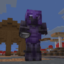 a purple minecraft character with the name wemmbu on top