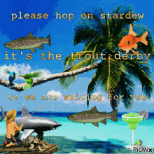 Trout Hop On Stardew GIF - Trout Hop On Stardew Stardew Vc GIFs