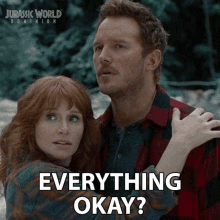 Everything Okay Claire Dearing GIF - Everything Okay Claire Dearing Owen Grady GIFs