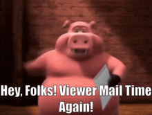 Back At The Barnyard Pig GIF - Back At The Barnyard Pig Viewer Mail Time GIFs