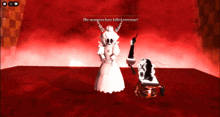 a screenshot of a video game with the words " the monsters have killed everyone " at the top