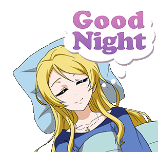 Love Live Good Night Sticker - Love Live Good Night Kanata Konoe Stickers