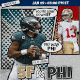Philadelphia Eagles Vs. San Francisco 49ers Pre Game GIF