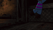 a cartoon character with a purple stripe on her chest is standing next to a cartoon character with sunglasses on