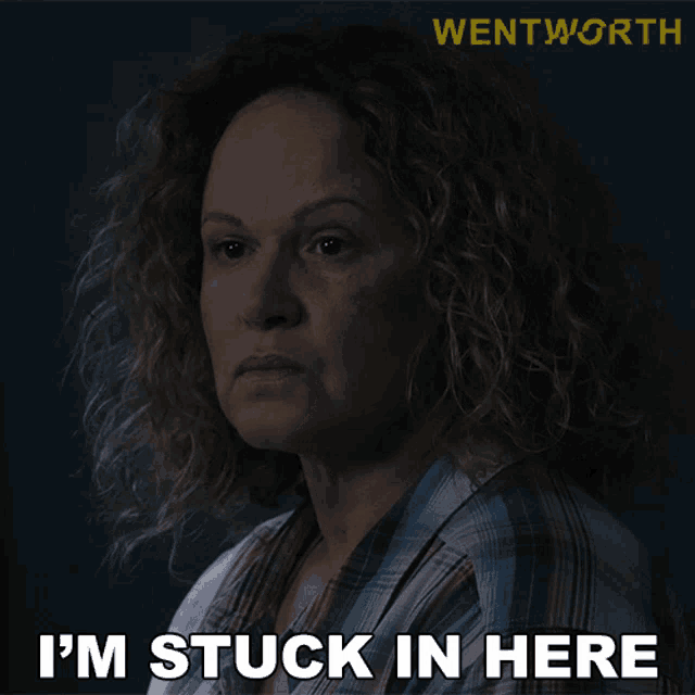 Im Stuck In Here Rita Connors GIF - Im Stuck In Here Rita Connors Wentworth GIFs