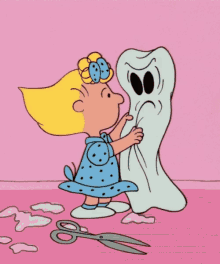 Sally Brown Peanuts GIF - Sally Brown Peanuts Ghost GIFs