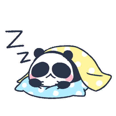 Panda Zzz Sticker - Panda Zzz Sleep Stickers
