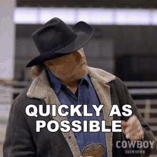 Quickly As Possible Trace Adkins GIF - Quickly As Possible Trace Adkins Ultimate Cowboy Showdown GIFs