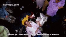 a woman laying on the floor with a caption that says i died just like i lived