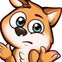 a cartoon drawing of a dog with a sad look on his face