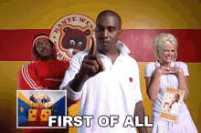 First Of All Kanye West GIF - First Of All Kanye West The New Workout Plan Song GIFs