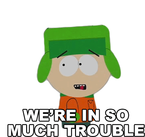Were In So Much Trouble Kyle Broflovski Sticker - Were In So Much Trouble Kyle Broflovski South Park Stickers