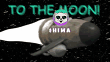 To The Moon Moon GIF - To The Moon Moon Hima GIFs