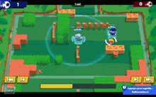 a screenshot of a video game shows a score of 1 to 0