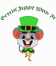 leprechaun irish jig st patricks day mouse