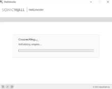 sonicwall net extender connecting loading