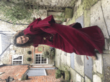 Red Dress Cloak GIF - Red Dress Cloak Woman GIFs