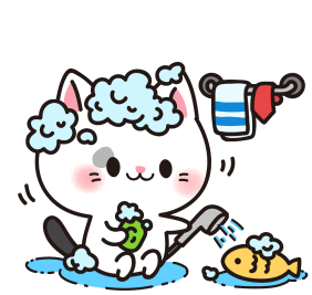 Shower Coko Sticker - Shower Coko Cat Stickers
