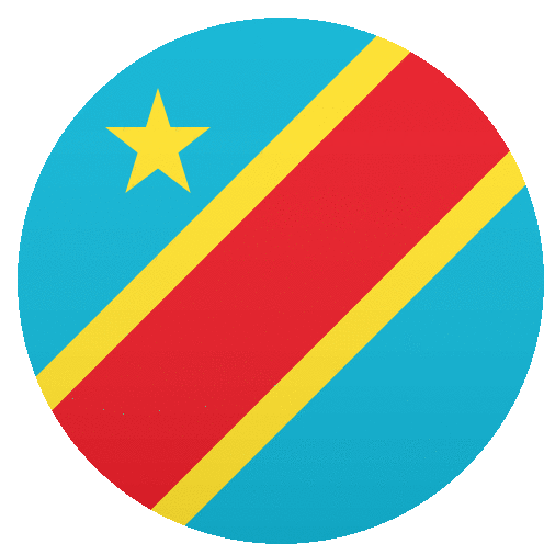 Congo Kinshasa Flags Sticker - Congo Kinshasa Flags Joypixels Stickers