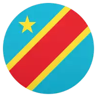 a circle with a red yellow and blue flag with a yellow star in the center