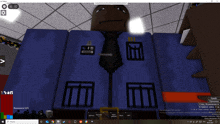 a screenshot of a video game called roblox shows a man in a police uniform
