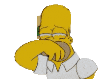 Homer Crying Sticker - Homer Crying Stickers