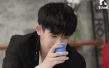 몬스타엑스 술 음료 음료수 GIF - Monsta X K Pop Drink GIFs
