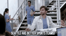 Greys Anatomy Levi Schmitt GIF - Greys Anatomy Levi Schmitt Seattle Has Better Sports Teams GIFs