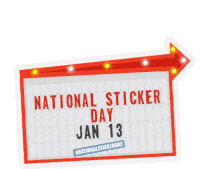Stickergiant National Sticker Day Sticker - Stickergiant National Sticker Day Sticker Day Stickers