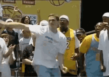 Lakers Championship Dance GIF - Lakers Mark Madsen Goofy GIFs