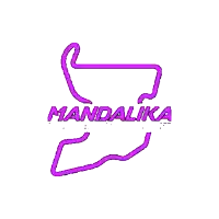 a drawing of a race track with the words mandalika on it