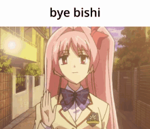 Bye Bishi GIF - Bye Bishi Rimi Sakihata GIFs