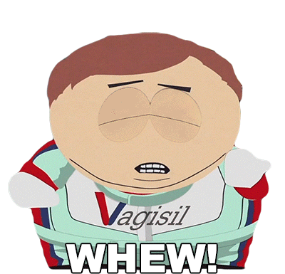 Phew Eric Cartman Sticker - Phew Eric Cartman South Park Stickers
