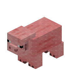 Minecraft Pig Sticker - Minecraft Pig Stickers