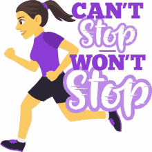 cant stop wont stop woman power joypixels running