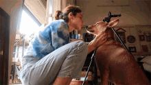 Petting My Dog Scherezade Shroff GIF - Petting My Dog Scherezade Shroff Bonding With My Pet GIFs