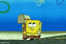 Spongebob Waiting GIF - Spongebob Waiting Mail GIFs