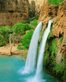 красивводопад Waterfall GIF