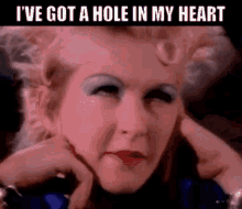 Cyndi Lauper Hole In My Heart GIF - Cyndi Lauper Hole In My Heart All The Way To China GIFs