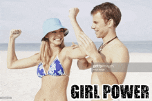 Girl Power Flexing GIF