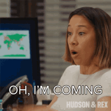 Oh Im Coming Sarah Truong GIF - Oh Im Coming Sarah Truong Hudson And Rex GIFs