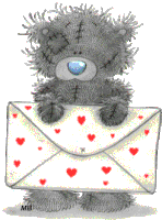Tatty Teddy Luv Letter Heart Sticker - Tatty Teddy Luv Letter Heart Stickers