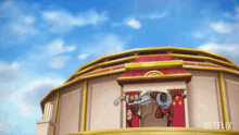 Epic Entrance Clamp Champ GIF